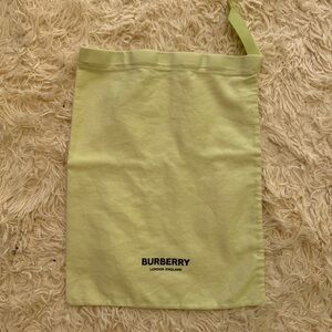 Burberry London England Dust Bag Light Green Drawstring 12x15 Storage Bag